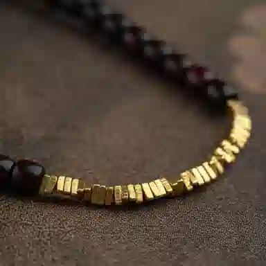 仙源 老型珠 碎银子招财 紫檀 木作手串 男女同款情侣款