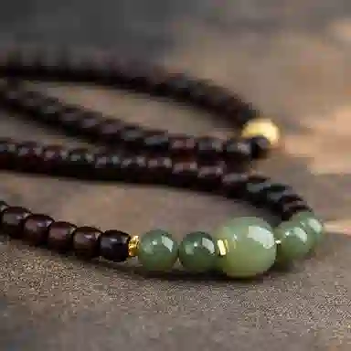 仙源 老型珠 碎银子招财 紫檀 木作手串 男女同款情侣款