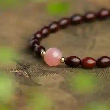 仙源 老型珠 碎银子招财 紫檀 木作手串 男女同款情侣款