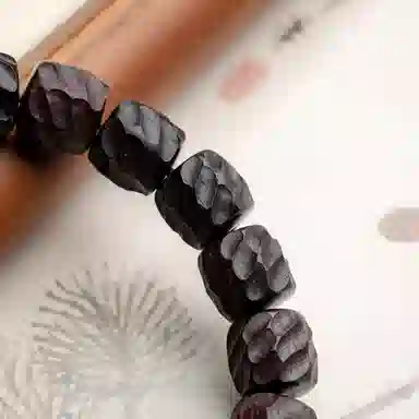 仙源 老型珠 碎银子招财 紫檀 木作手串 男女同款情侣款