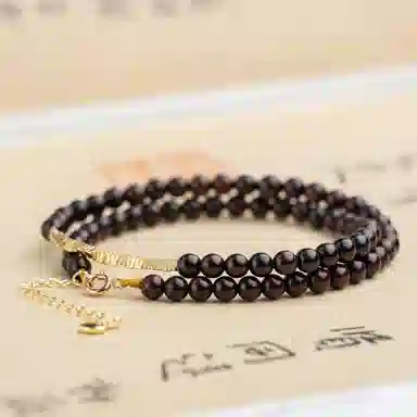 仙源 老型珠 碎银子招财 紫檀 木作手串 男女同款情侣款