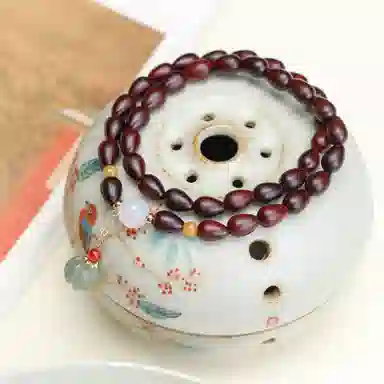 仙源 老型珠 碎银子招财 紫檀 木作手串 男女同款情侣款