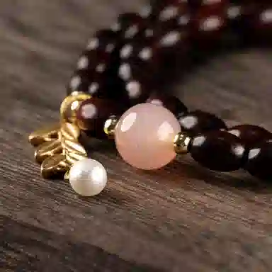 仙源 老型珠 碎银子招财 紫檀 木作手串 男女同款情侣款