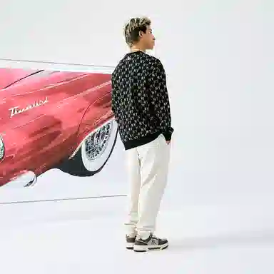 MLB Monogram Crewneck Black