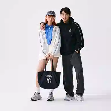 MLB Retro Letter Tote Bag Navy