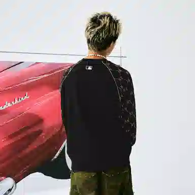 MLB Monogram 24FW Black Sweatshirt