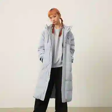 MLB Dodgers Logo Puffer Jacket Light Grey