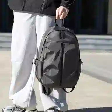 泰克森 大容量休闲轻便 牛津布 双肩包 男女同款情侣款 灰色/黑色/蓝色