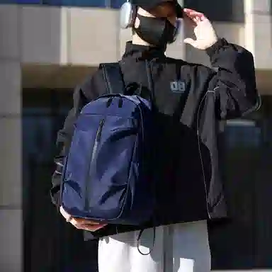 泰克森 大容量休闲轻便 牛津布 双肩包 男女同款情侣款 灰色/黑色/蓝色