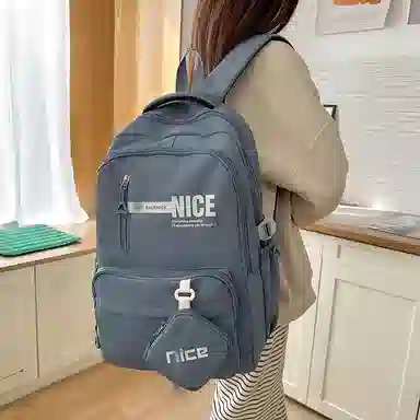 泰克森 高颜值背包时尚撞色轻便学院风书包 尼龙布 双肩包 常规 男女同款情侣款 多色