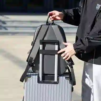 泰克森 大容量休闲轻便 牛津布 双肩包 男女同款情侣款 灰色/黑色/蓝色