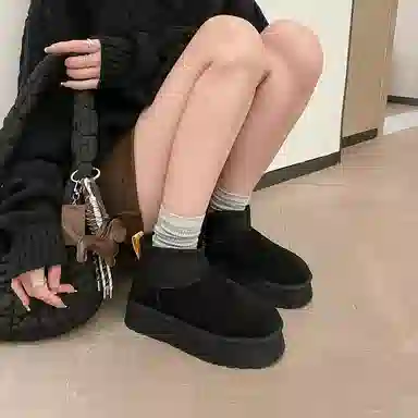 保暖 通勤必备时尚舒适百搭 短筒 雪地靴 女款