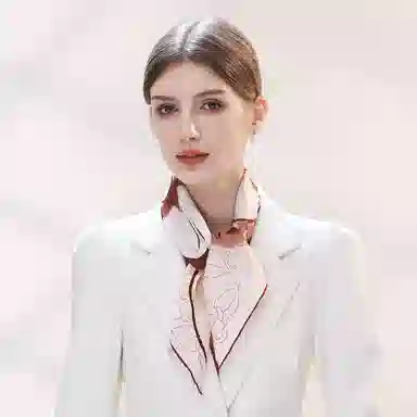 上海故事 青春 真丝中 （双面）芳茶雅韵 桑蚕丝 上架 女款 #礼盒装