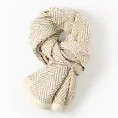 上海故事 多功能针织披肩外搭时尚洋气钉扣斜肩保暖围脖斗篷 聚酯纤维 绒线围巾 女款