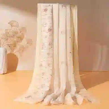 上海故事 真丝刺绣长巾 桑蚕丝 丝巾 女款 情缘韵娜