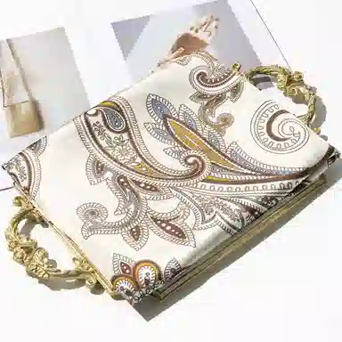 上海故事 加大真丝大方巾 桑蚕丝 丝巾 女款 温婉花意