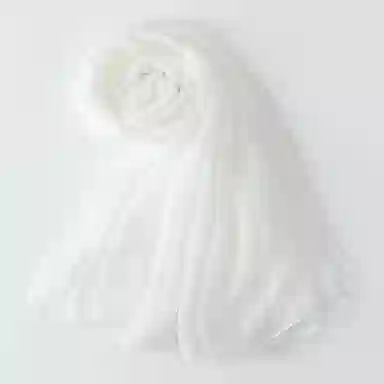 上海故事 纯色加大真丝雪纺素色长巾海滩沙漠旅游推荐 桑蚕丝 丝巾 女款