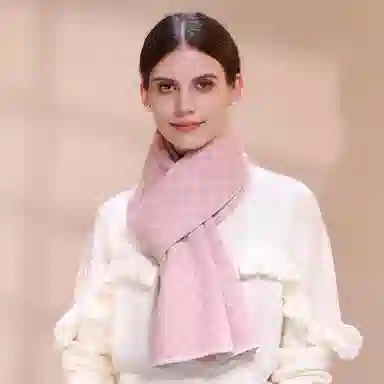 上海故事 青春洋气加厚暖暖高档送礼针织保暖披肩软糯长围脖 绵羊毛 绒线围巾 男女同款情侣款