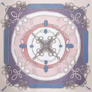 上海故事 加大真丝大方巾 桑蚕丝 丝巾 女款 温婉花意