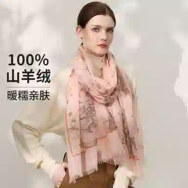 上海故事秋冬新品 围脖羊绒围巾 女款  礼盒装