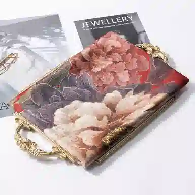 上海故事 桑波缎提花喷绘长巾 桑蚕丝 丝巾 女款 馥锦韶华