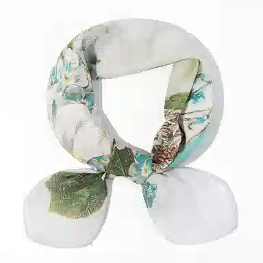 上海故事 百搭春秋时尚装饰喷绘外出 棉 桑蚕丝 绒线围巾 女款