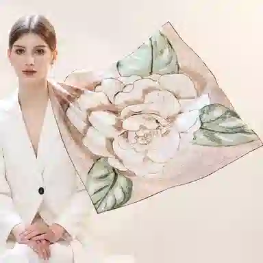 上海故事 青春 真丝中 （双面）芳茶雅韵 桑蚕丝 上架 女款 #礼盒装