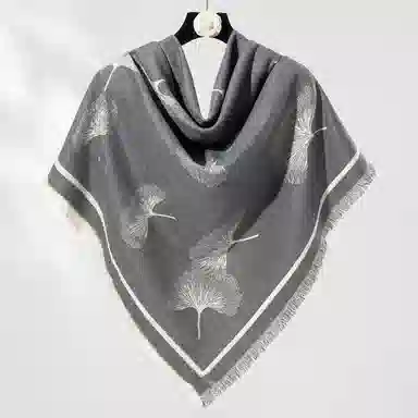 上海故事 秋冬季双面双色洋气旅游外出防寒保暖围脖外搭提花 聚酯纤维 披肩 女款