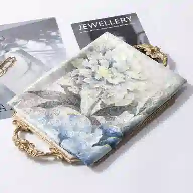 上海故事 桑波缎提花喷绘长巾 桑蚕丝 丝巾 女款 馥锦韶华