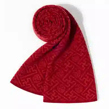 上海故事 青春洋气加厚暖暖高档送礼针织保暖披肩软糯长围脖 绵羊毛 绒线围巾 男女同款情侣款