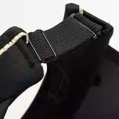 上海故事 空顶遮阳帽大帽檐草帽户外全脸防护显脸小黑胶草编太阳帽可折叠帽子 聚酯纤维 防晒帽 女款