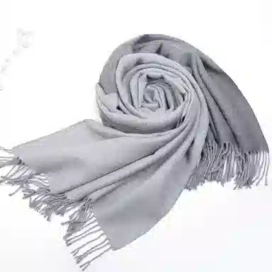 上海故事 冬季加厚双面两用保暖 外出时尚洋气拼色 聚酯纤维 绒线围巾 女款