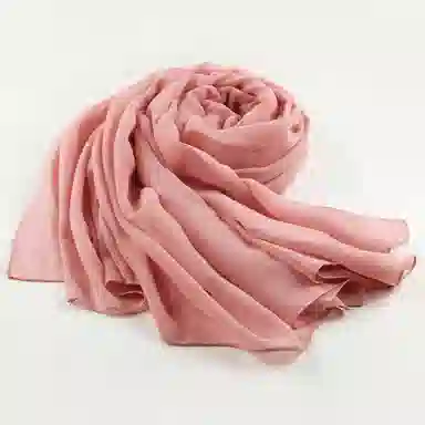 上海故事 四季文艺高级感素色沙漠旅游长款亲肤空调房红披风 聚酯纤维 绒线围巾 女款