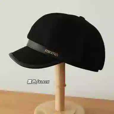 上海故事 复古英伦风金属标八角青春可爱俏皮 聚酯纤维 鸭舌帽 男女同款情侣款