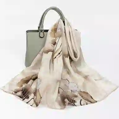 上海故事 国色天香 清冷玉兰 桑蚕丝 丝巾 女款