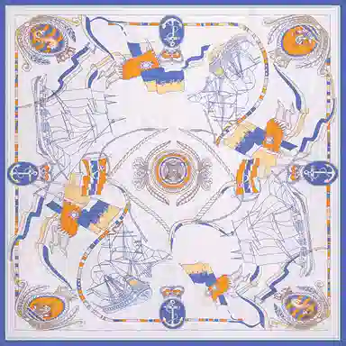 上海故事 加大真丝大方巾 桑蚕丝 丝巾 女款 温婉花意