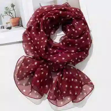 上海故事 春花秋月喷绘真丝长巾 桑蚕丝 丝巾 女款