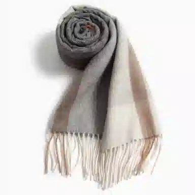 上海故事 通用款粗纺格子羊绒多种颜色 绒线围巾 女款