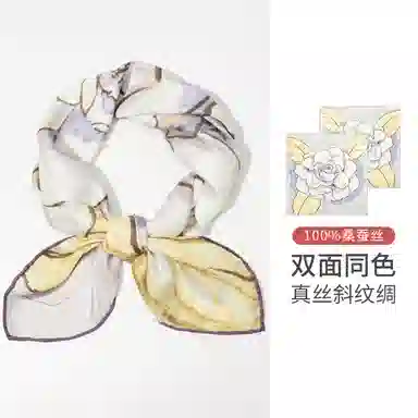 上海故事 青春 真丝中 （双面）芳茶雅韵 桑蚕丝 上架 女款 #礼盒装