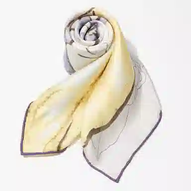 上海故事 青春 真丝中 （双面）芳茶雅韵 桑蚕丝 上架 女款 #礼盒装