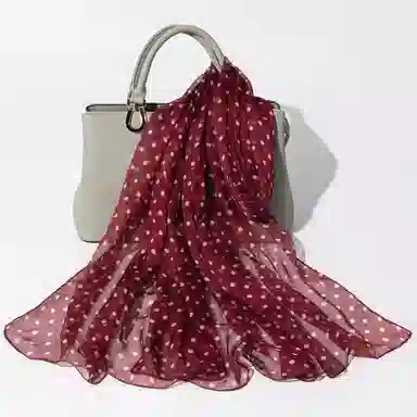 上海故事 春花秋月喷绘真丝长巾 桑蚕丝 丝巾 女款