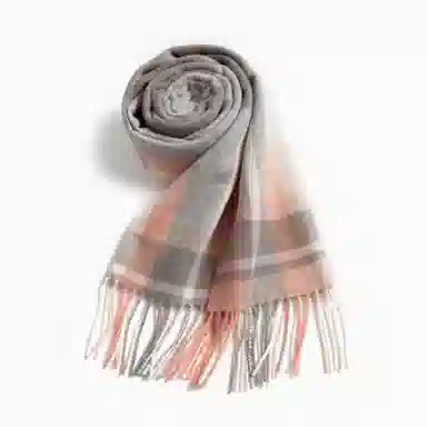 上海故事 通用款粗纺格子羊绒多种颜色 绒线围巾 女款