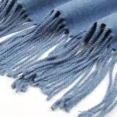 上海故事 冬季加厚双面两用保暖 外出时尚洋气拼色 聚酯纤维 绒线围巾 女款