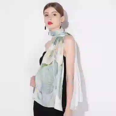 上海故事 真丝方巾 春望 桑蚕丝 丝巾 女款 礼盒装