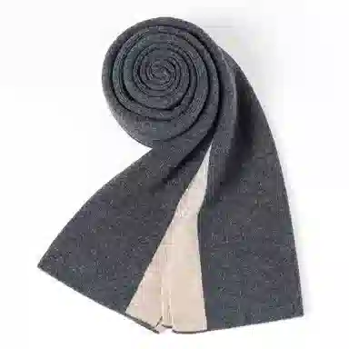 上海故事 青春洋气加厚暖暖高档送礼针织保暖披肩软糯长围脖 绵羊毛 绒线围巾 男女同款情侣款