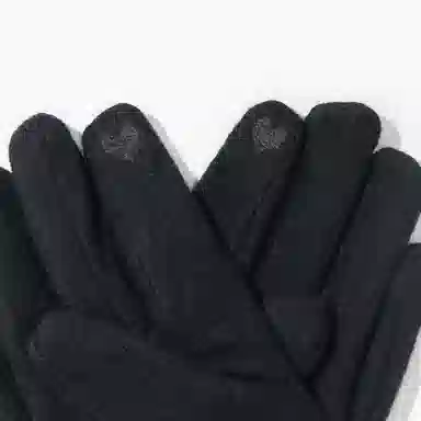 上海故事 百搭拼色加绒毛口户外出百搭骑行防寒 绵羊毛 绒线手套 女款