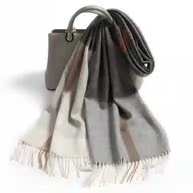 上海故事 通用款粗纺格子羊绒多种颜色 绒线围巾 女款