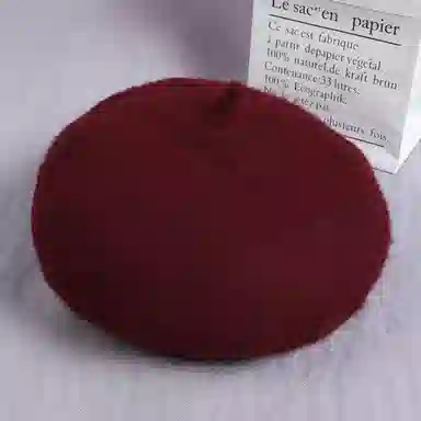 上海故事 毛呢秋冬日系百搭画家英伦复古文艺帽 绵羊毛 贝雷帽 女款