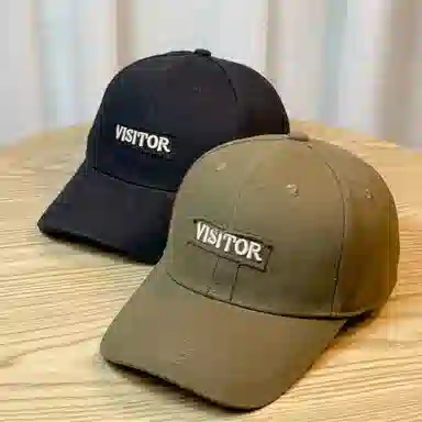 韩版刺绣字母户外遮阳显脸小硬顶帽 优质纯棉材质 时尚鸭舌帽 男女同款情侣款