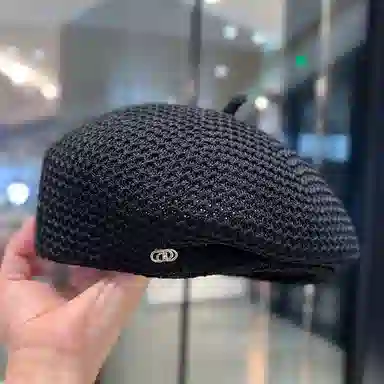 祎步康 透气显脸小薄款百搭定型压褶设计 棉麻 贝雷帽 女款